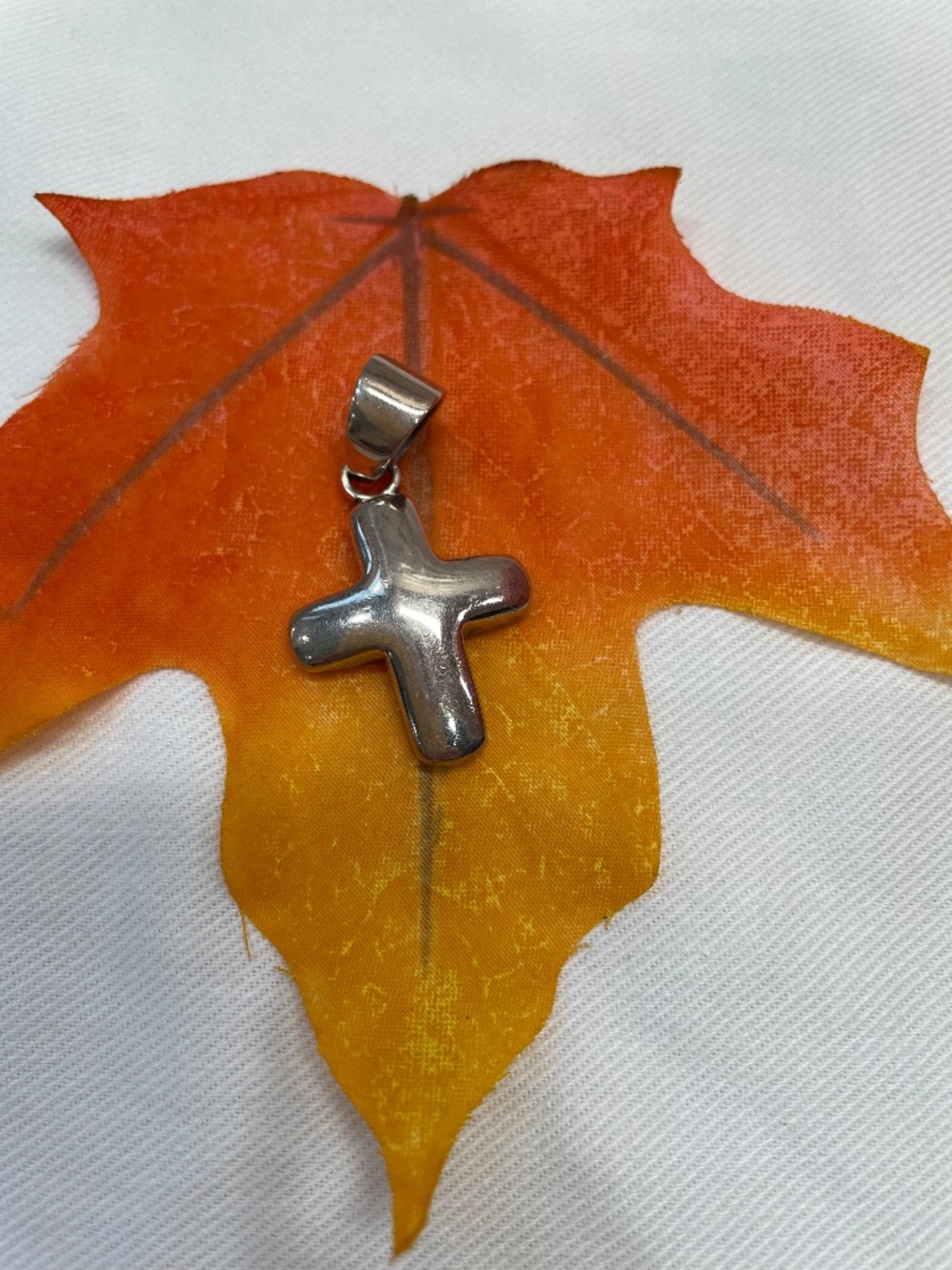SILPADA 925 Sterling Silver Vintage Minimalist Faith Cross Pendant